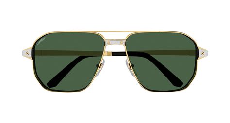 cartier ct0424s|Cartier CT0424S Aviator Sunglasses .